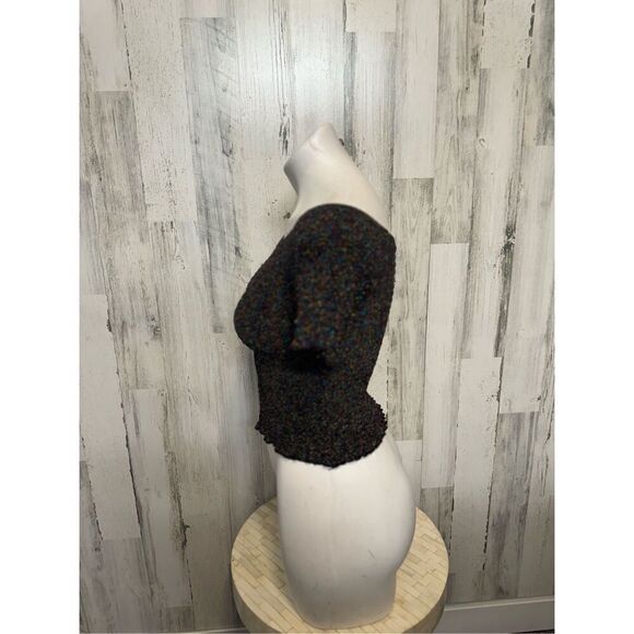Urban outfitters black glittery top - Picture 2 of 7